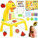Cute Duck Shape Drawing Projector With Light Music with 12 Markers Toy For Kids