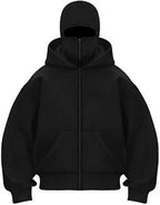 Balaclava Ninja Hoodie in Black